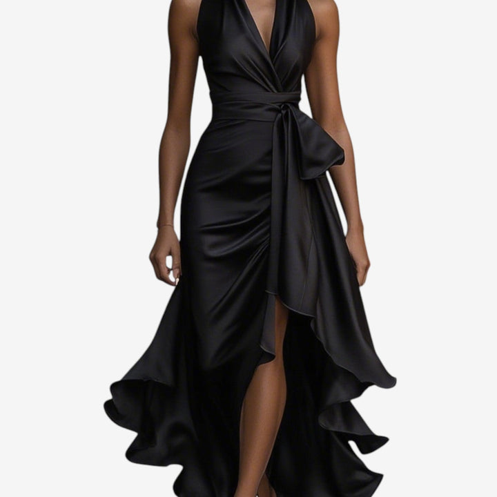 Claudia™ Vestido Noche Volantes