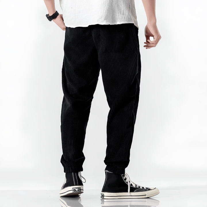 David | Pantalones Texturizados y Cómodos
