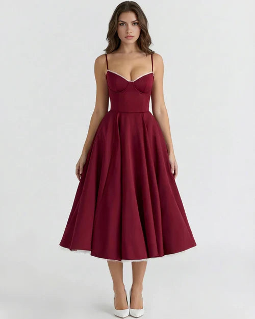 SELENE | Vestido midi elegante