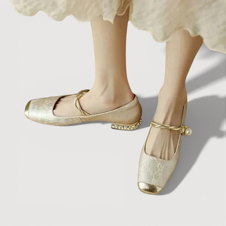 KRYSTAL – TACONES BAJOS DE ESTILO VINTAGE