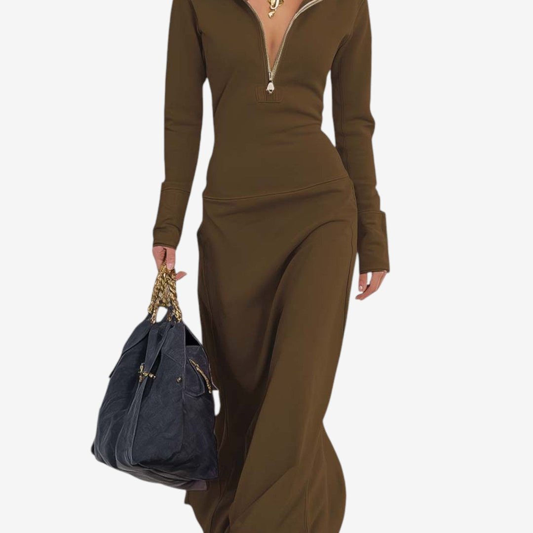 Sara™ Vestido Maxi Entallado