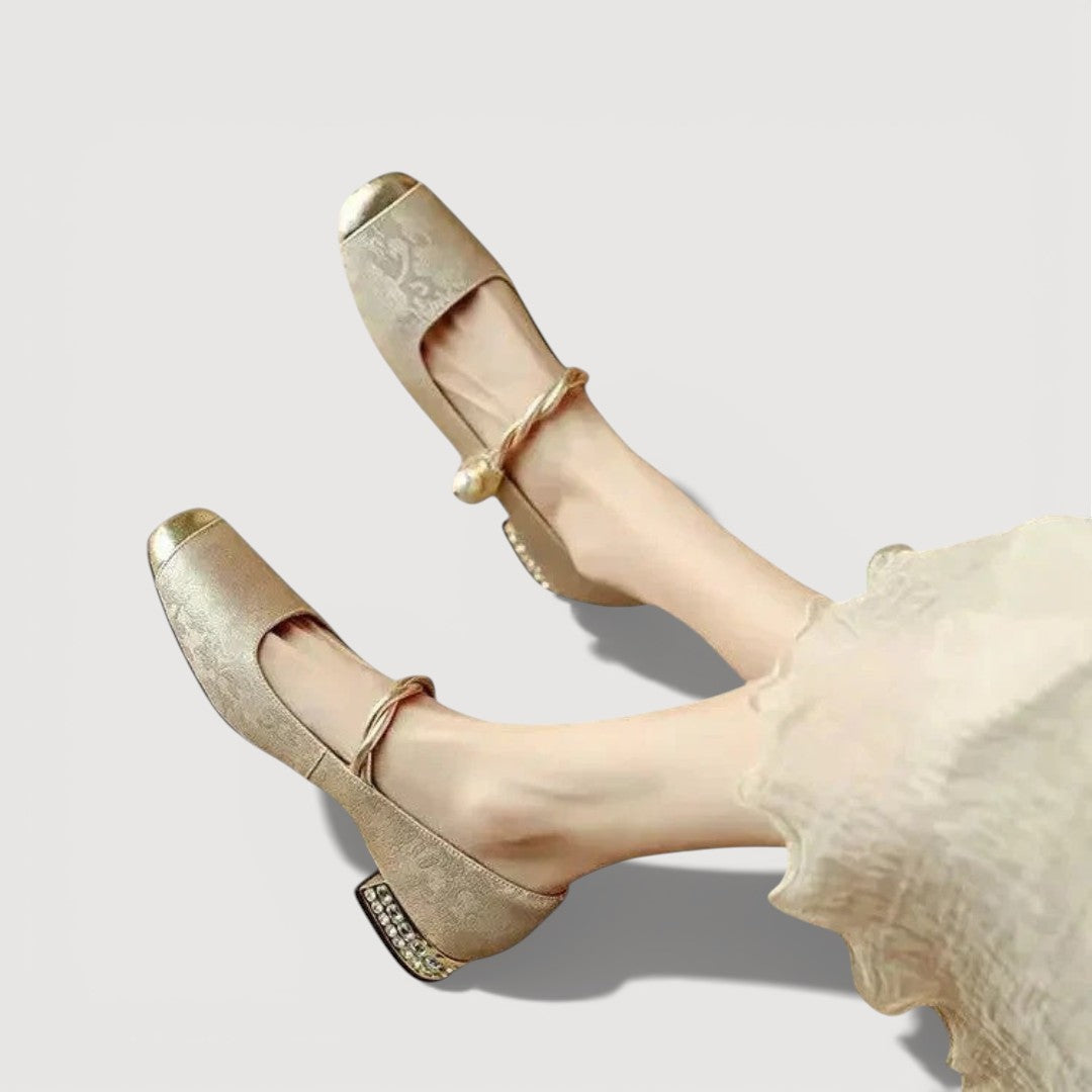 KRYSTAL – TACONES BAJOS DE ESTILO VINTAGE