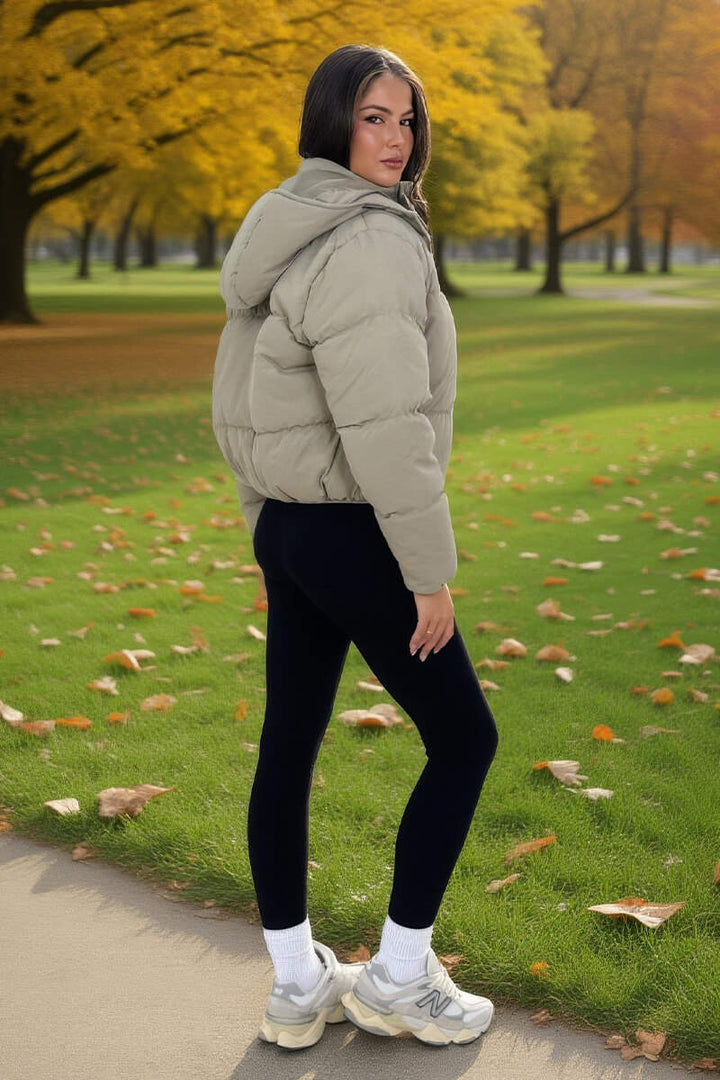 Sage | Chaqueta Puffer Corta con Capucha