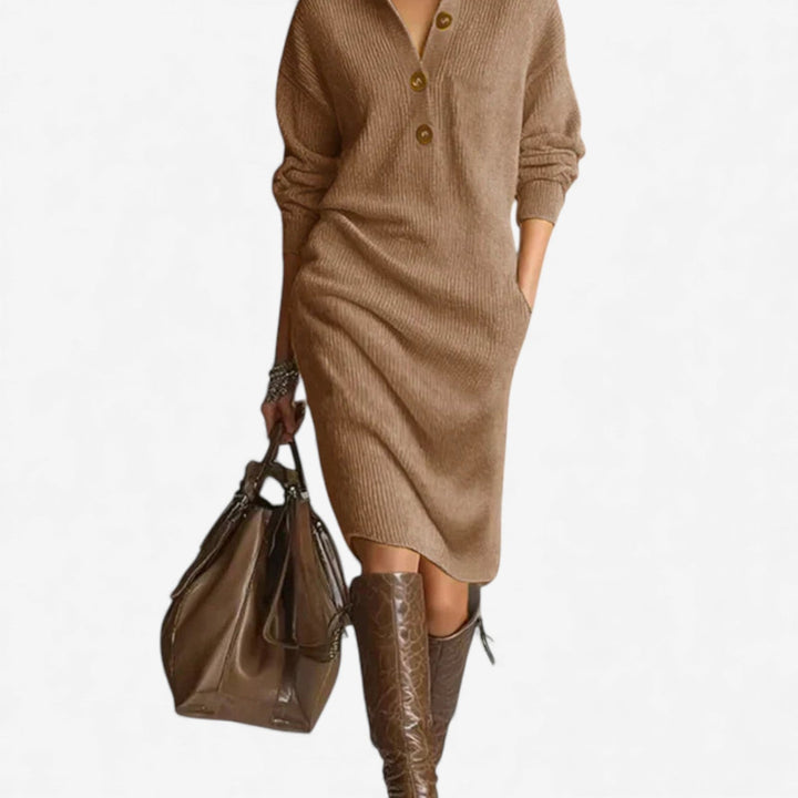 Teresa™ Vestido Midi Abetonado