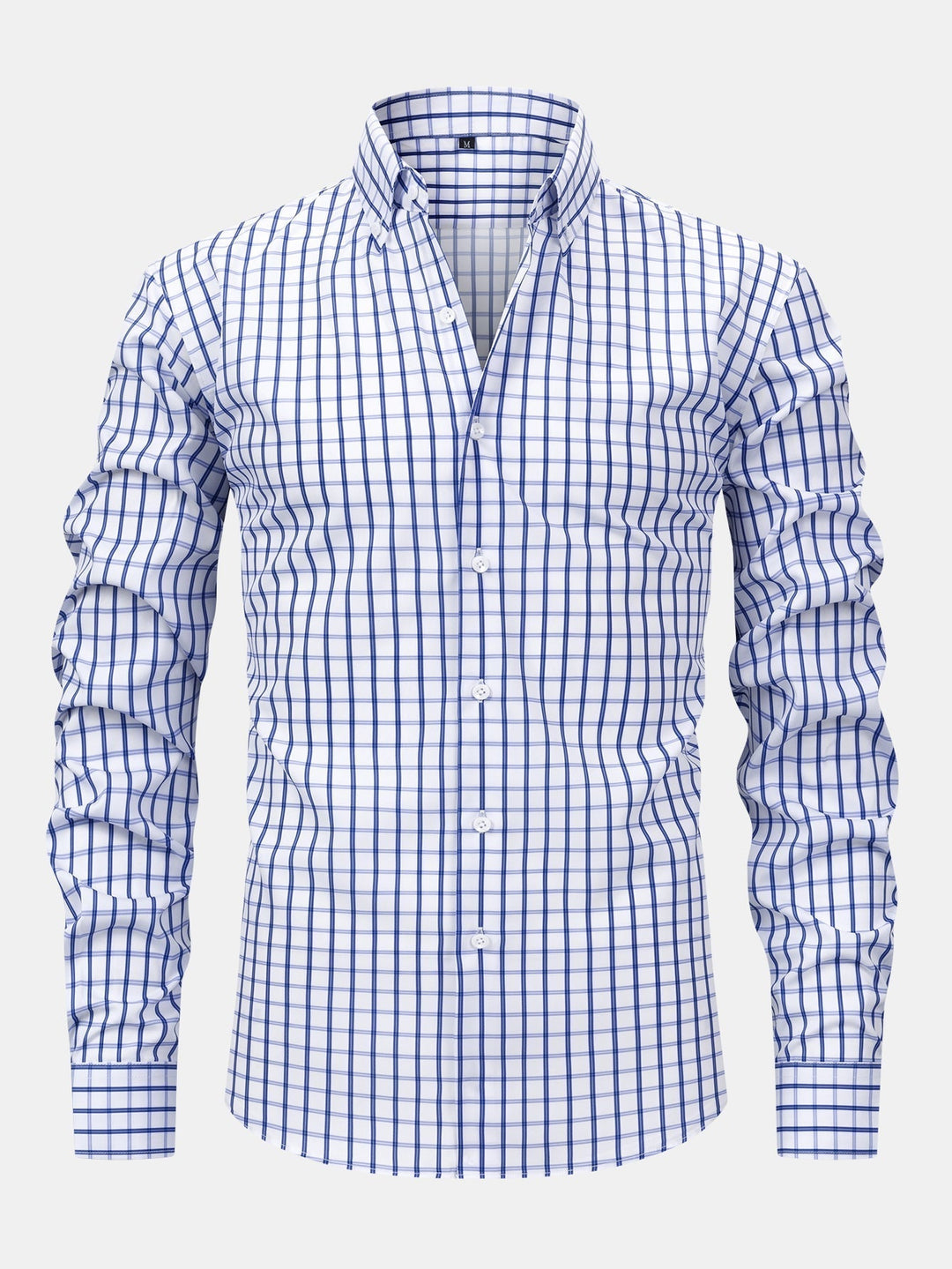Dennis - Camisa de manga larga con patrón de cuadros