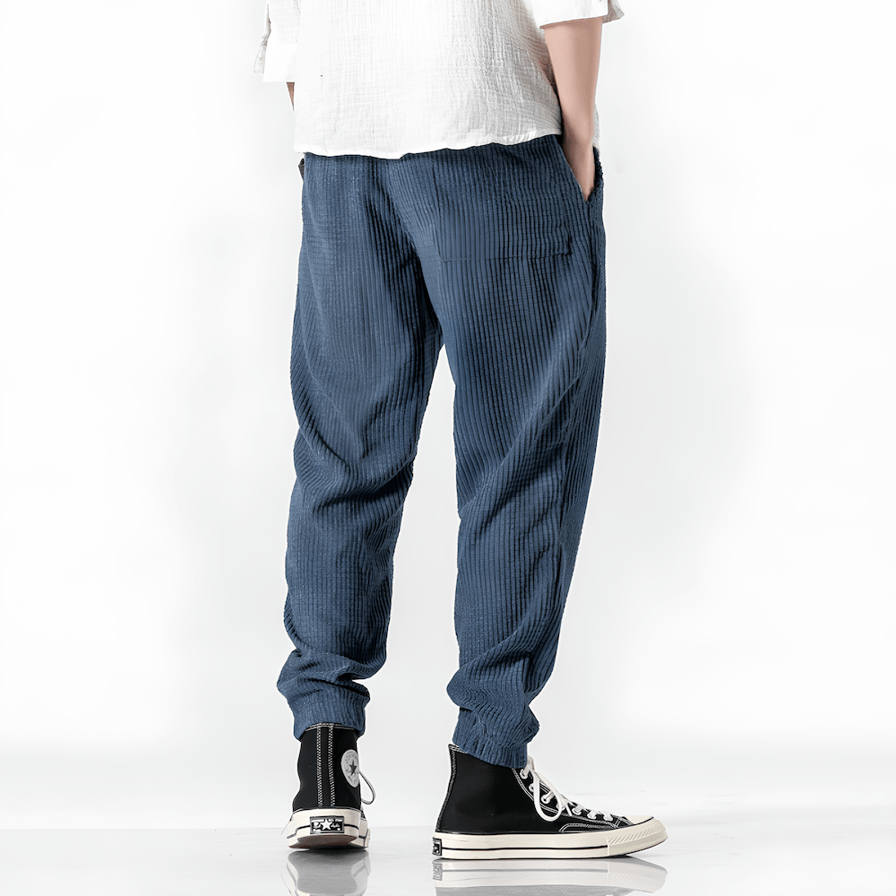David | Pantalones Texturizados y Cómodos