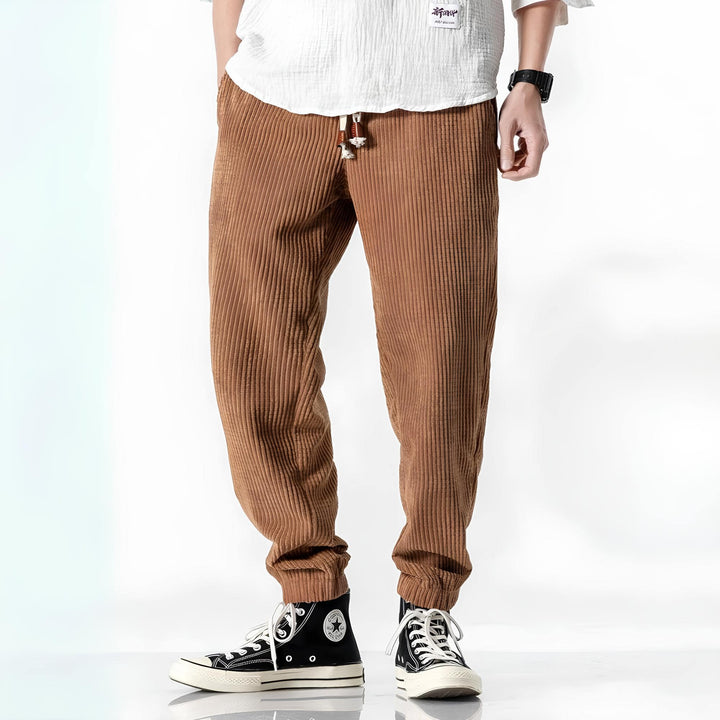 David | Pantalones Texturizados y Cómodos