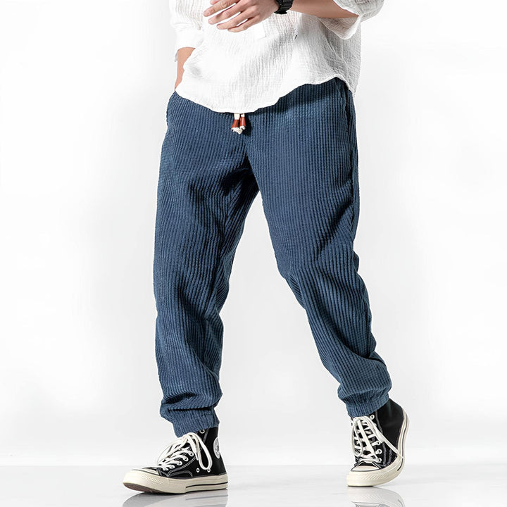 David | Pantalones Texturizados y Cómodos