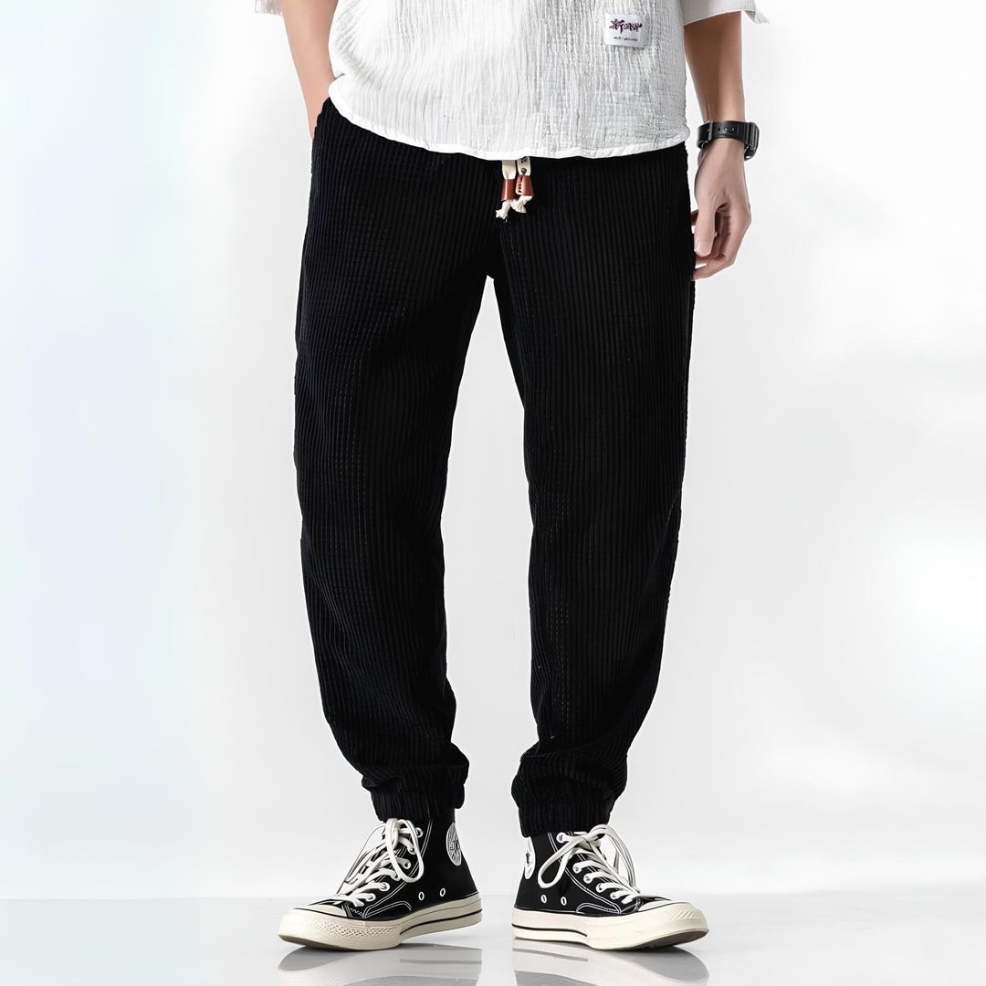 David | Pantalones Texturizados y Cómodos