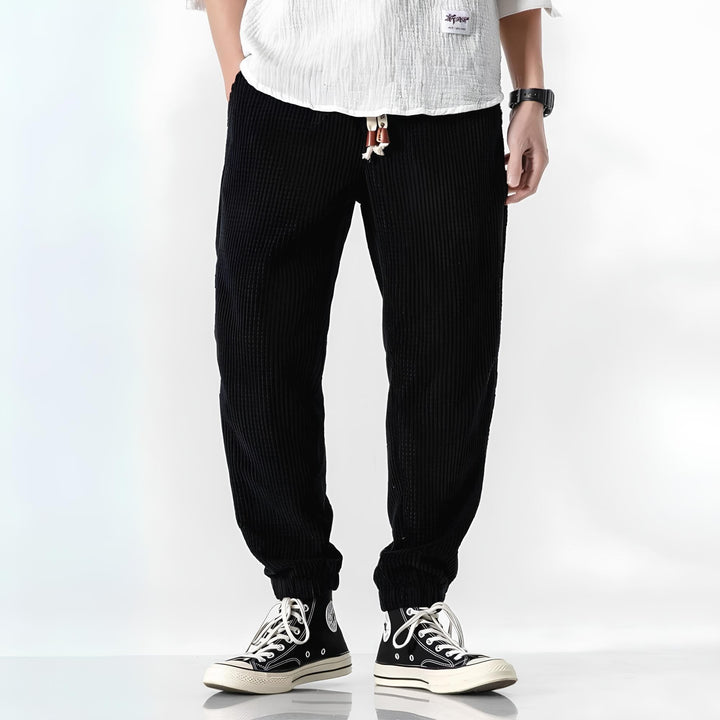 David | Pantalones Texturizados y Cómodos