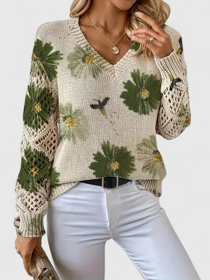 Antonia™ | Jersey elegante con estampado floral