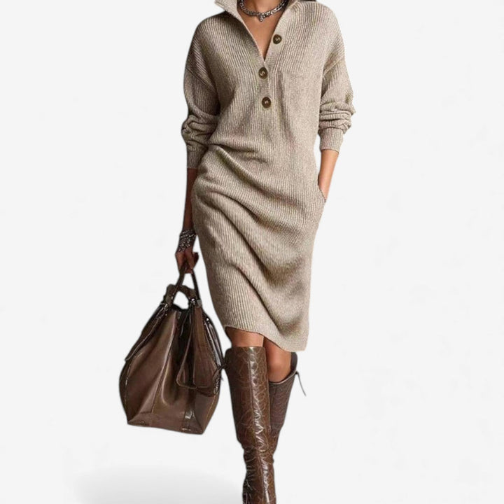 Teresa™ Vestido Midi Abetonado