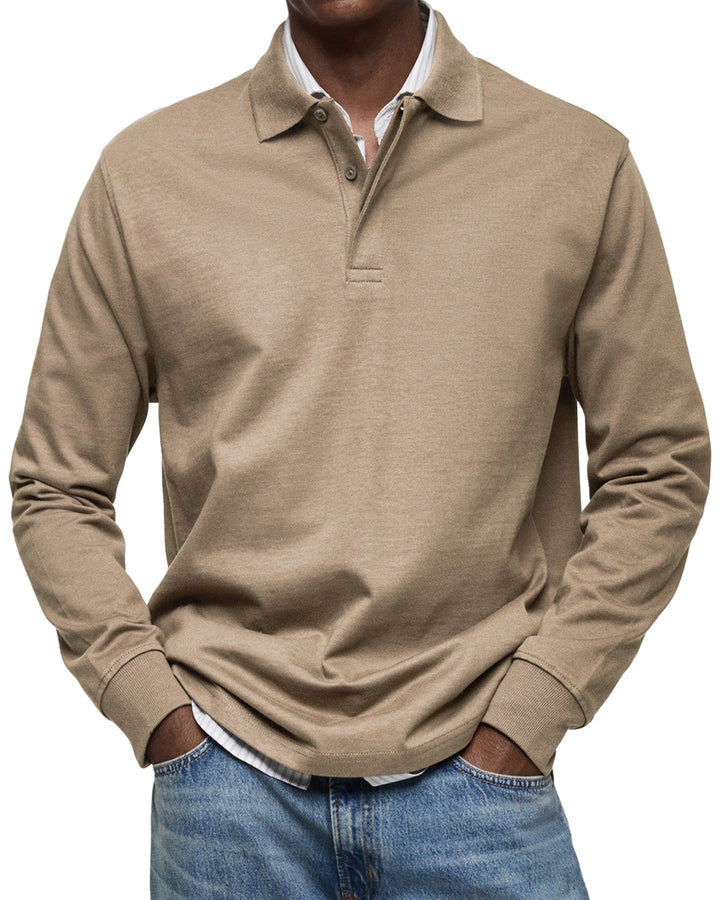 Jason | Polo de manga larga con comodidad refinada