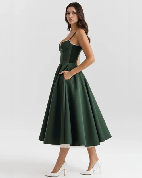SELENE | Vestido midi elegante
