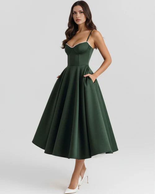 SELENE | Vestido midi elegante