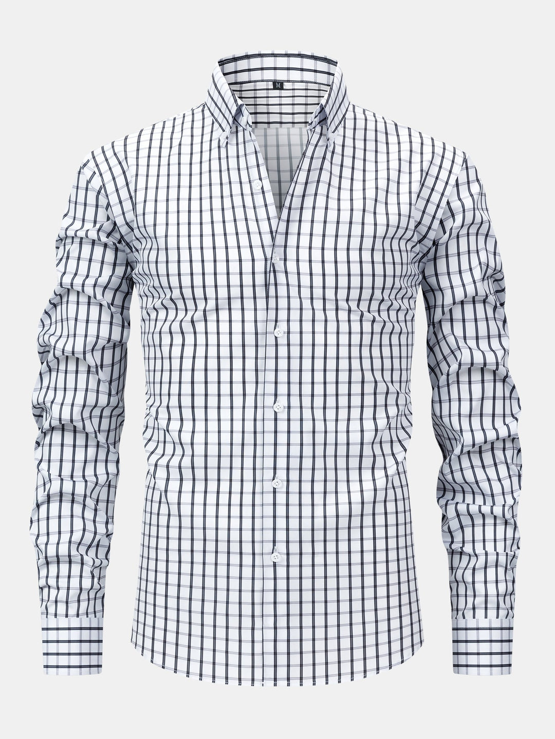 Dennis - Camisa de manga larga con patrón de cuadros