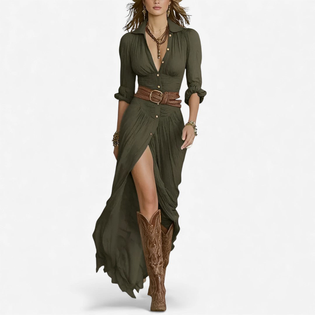 Antonia™ Vestido Maxi Fluido