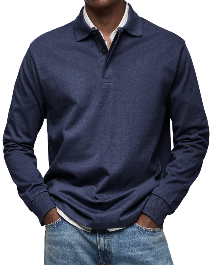 Jason | Polo de manga larga con comodidad refinada
