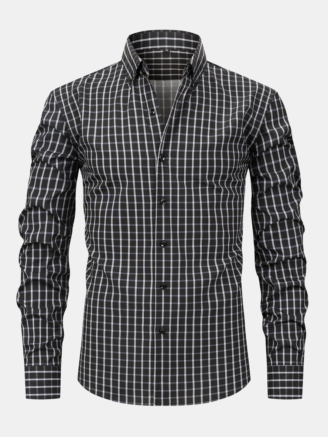 Dennis - Camisa de manga larga con patrón de cuadros