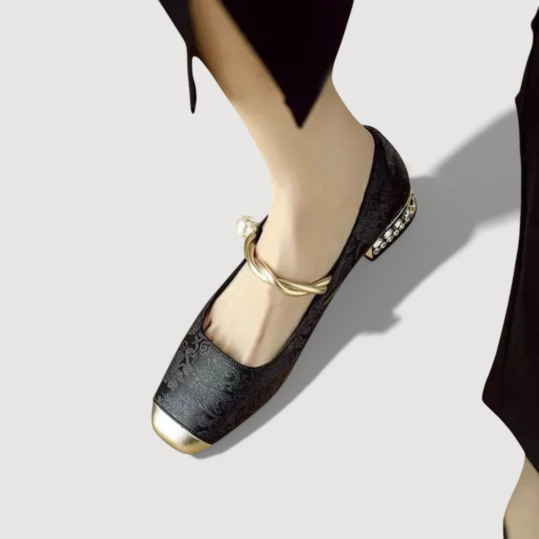 KRYSTAL – TACONES BAJOS DE ESTILO VINTAGE