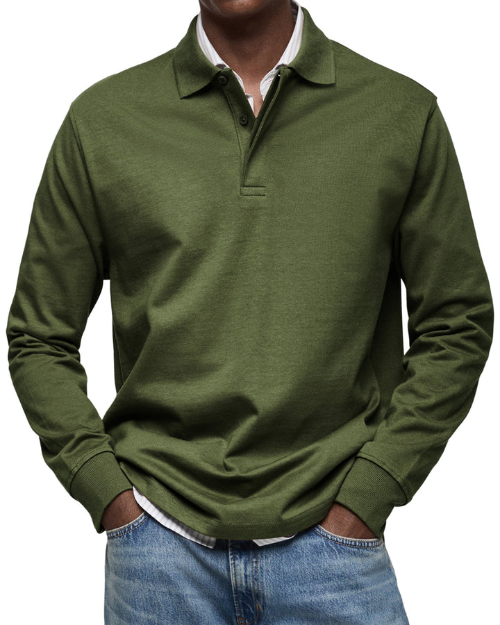 Jason | Polo de manga larga con comodidad refinada