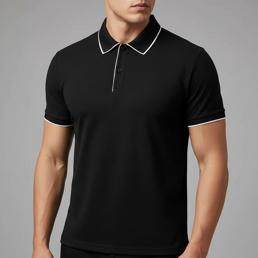 Kyle | Polo de punto elástico y transpirable