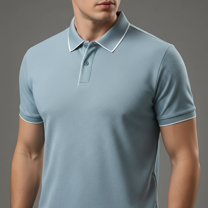 Kyle | Polo de punto elástico y transpirable