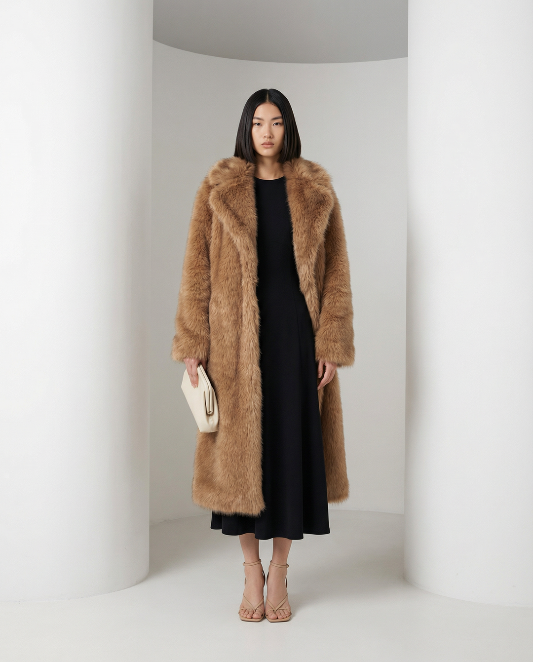 Mirella Luxe | Abrigo Largo de Pelo Premium