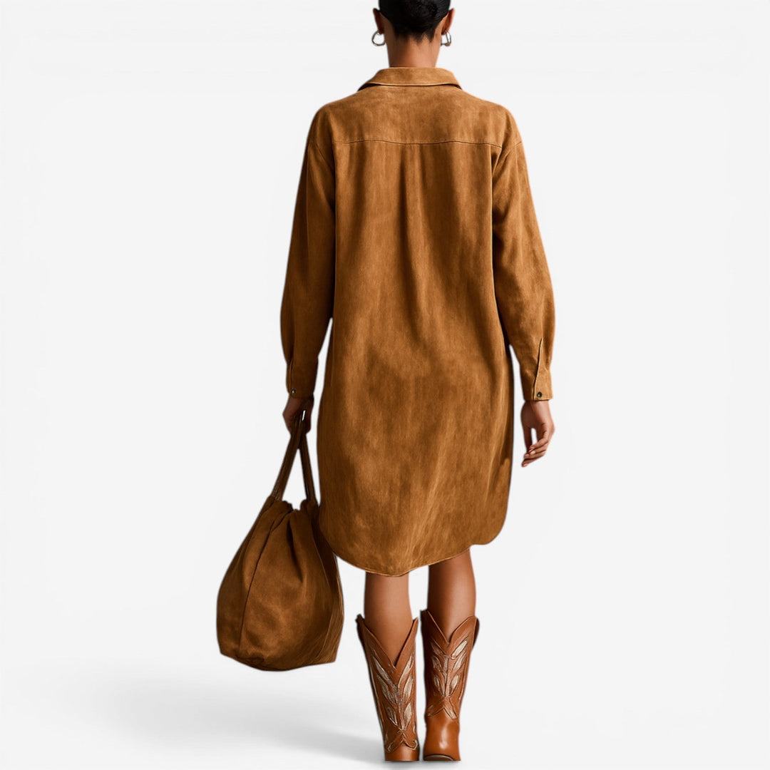 Wava™ Vestido Camisero Bordado