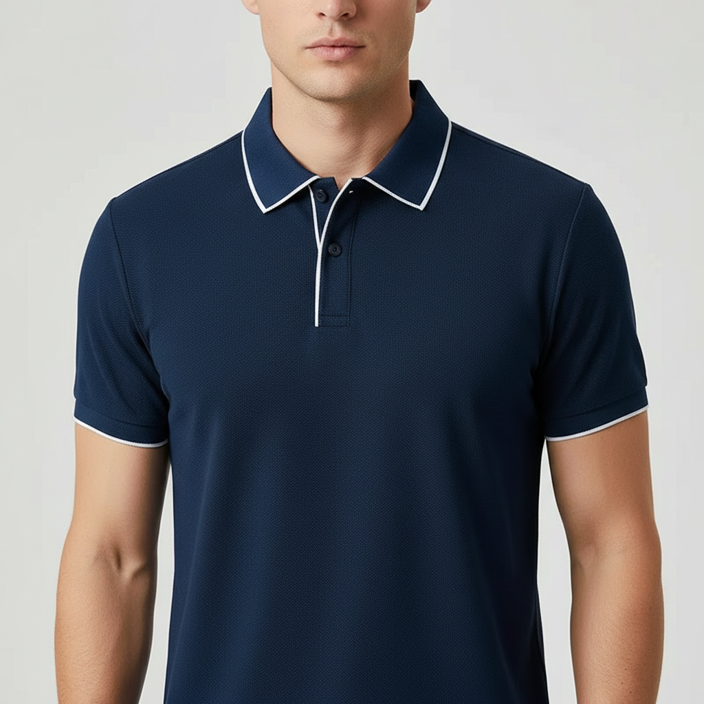 Kyle | Polo de punto elástico y transpirable