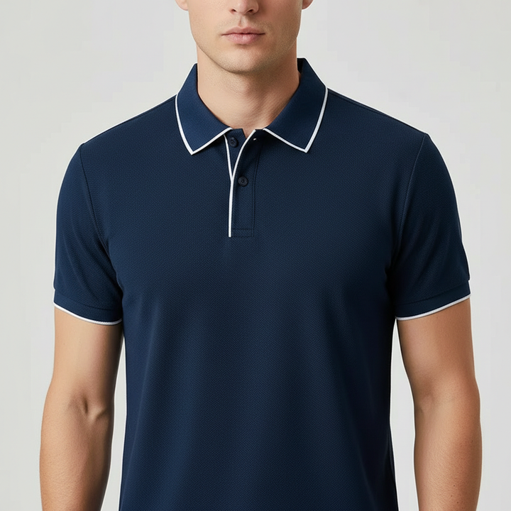 Kyle | Polo de punto elástico y transpirable