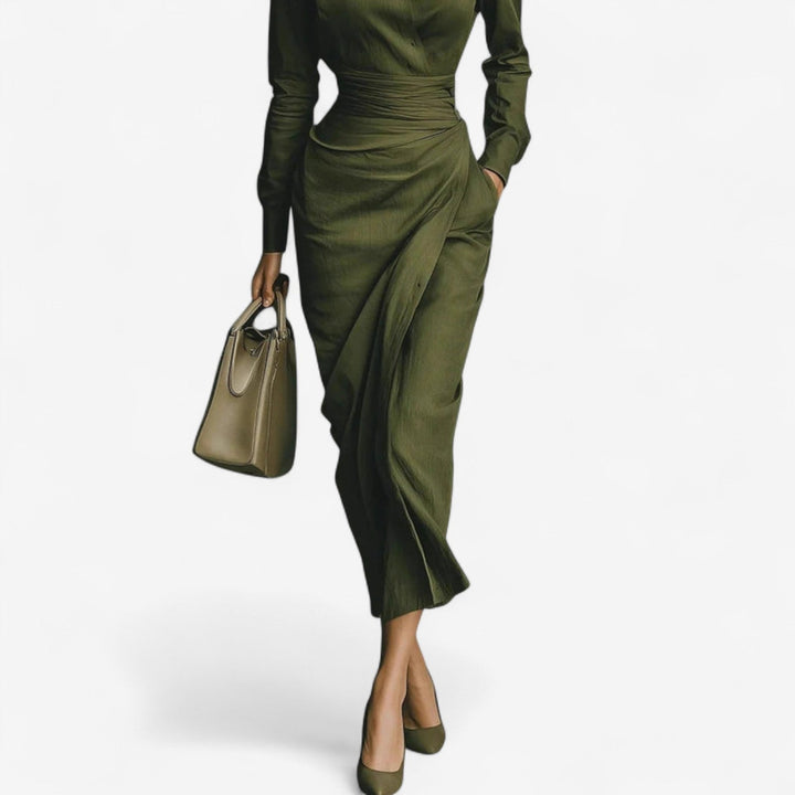 Danira™ Vestido Midi Cruzado