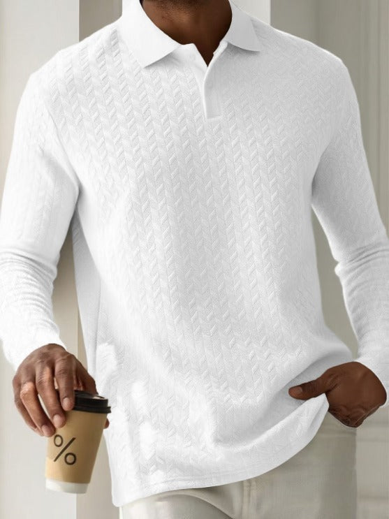 Harvey | Suéter de polo texturizado