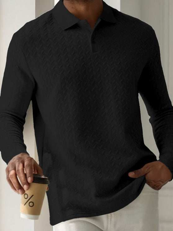 Harvey | Suéter de polo texturizado