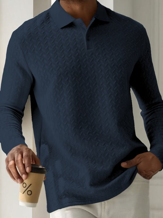 Harvey | Suéter de polo texturizado