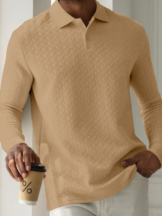 Harvey | Suéter de polo texturizado