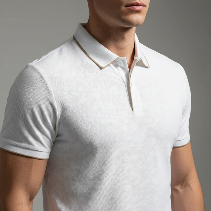 Kyle | Polo de punto elástico y transpirable