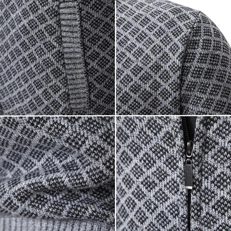 Henriesk | Chaqueta de punto texturizada con cremallera