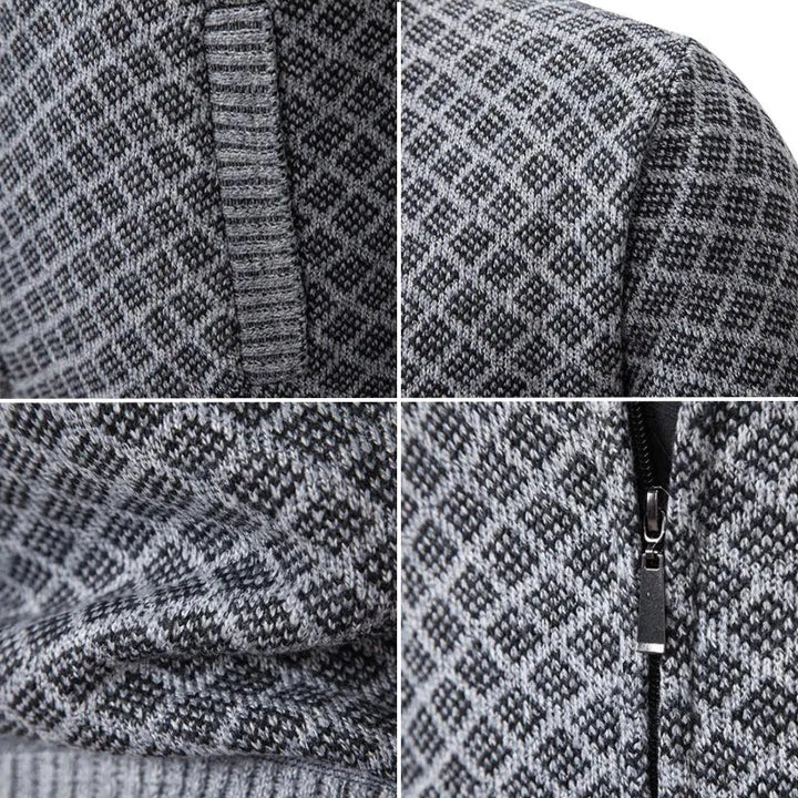 Henriesk | Chaqueta de punto texturizada con cremallera