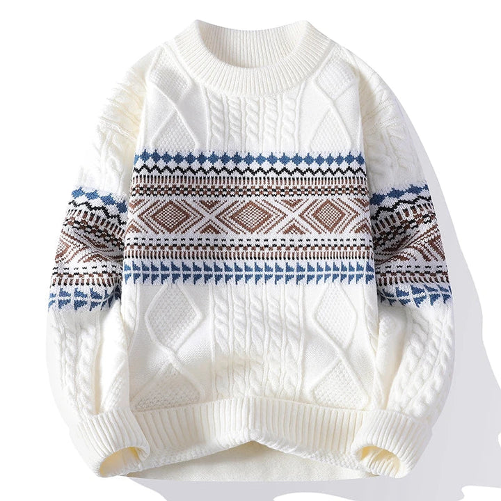 Sebas | Suéter de invierno con textura nórdica