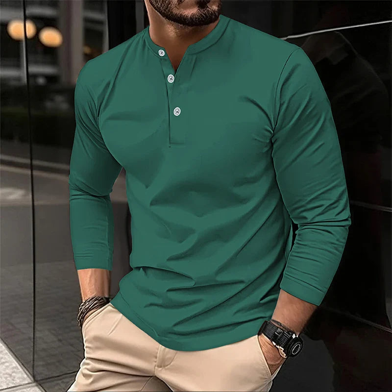 Alexander | Polo de manga larga transpirable para hombres