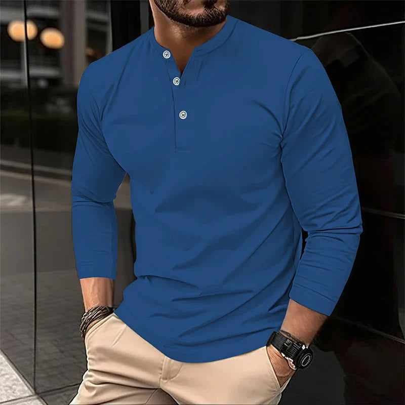 Alexander | Polo de manga larga transpirable para hombres