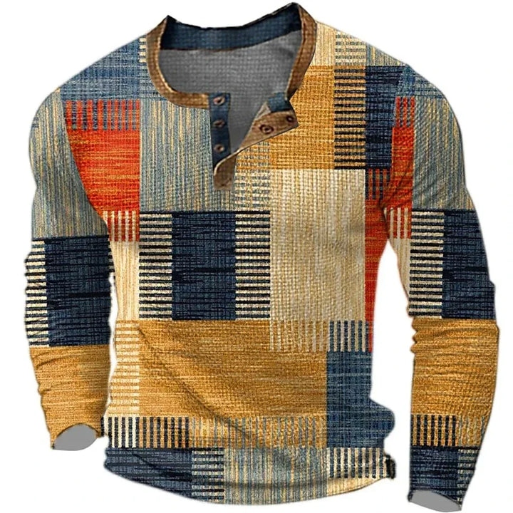 Jeffrey | Camisa de manga larga colorida para hombre