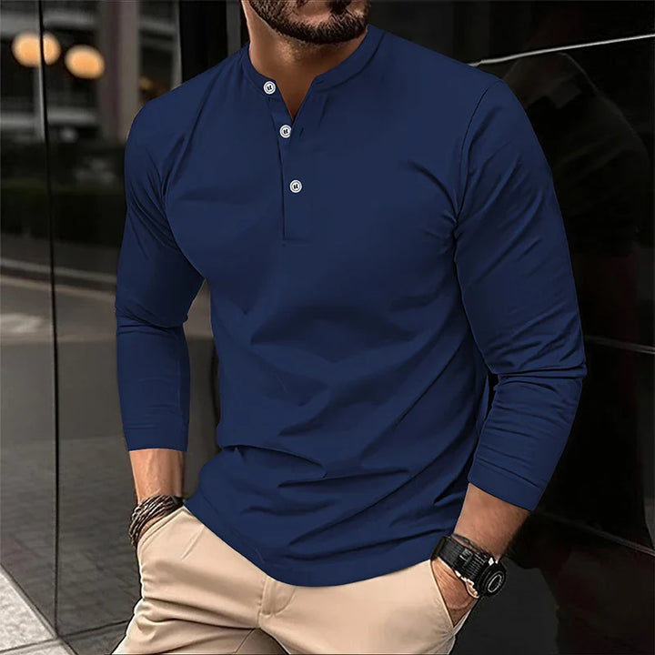 Alexander | Polo de manga larga transpirable para hombres