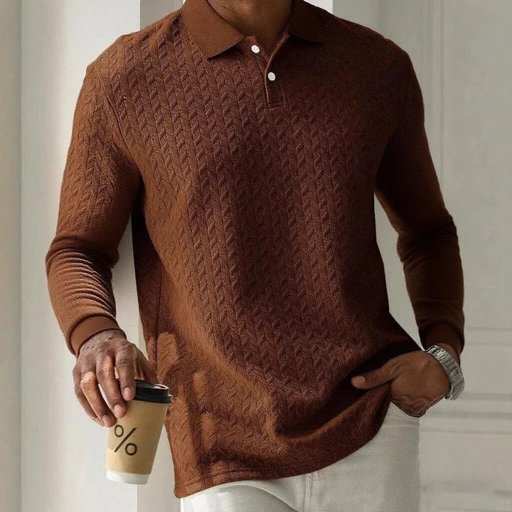 Harvey | Suéter de polo texturizado