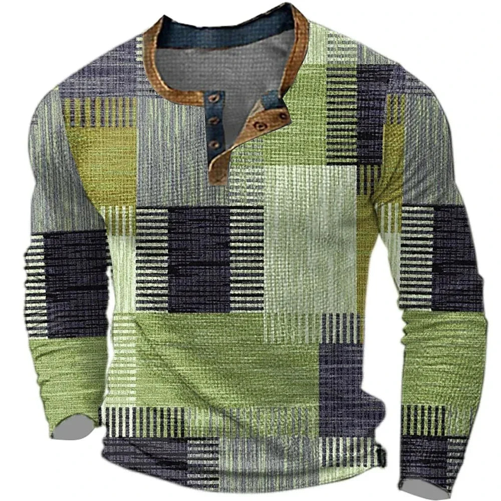 Jeffrey | Camisa de manga larga colorida para hombre