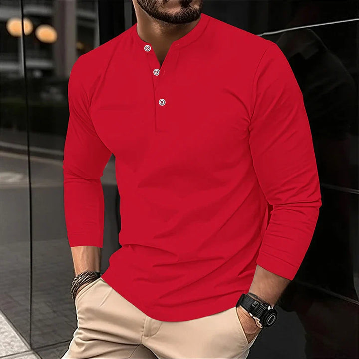 Alexander | Polo de manga larga transpirable para hombres