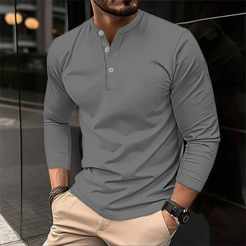 Alexander | Polo de manga larga transpirable para hombres