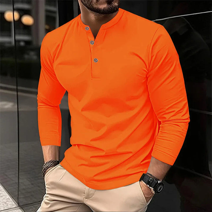 Alexander | Polo de manga larga transpirable para hombres