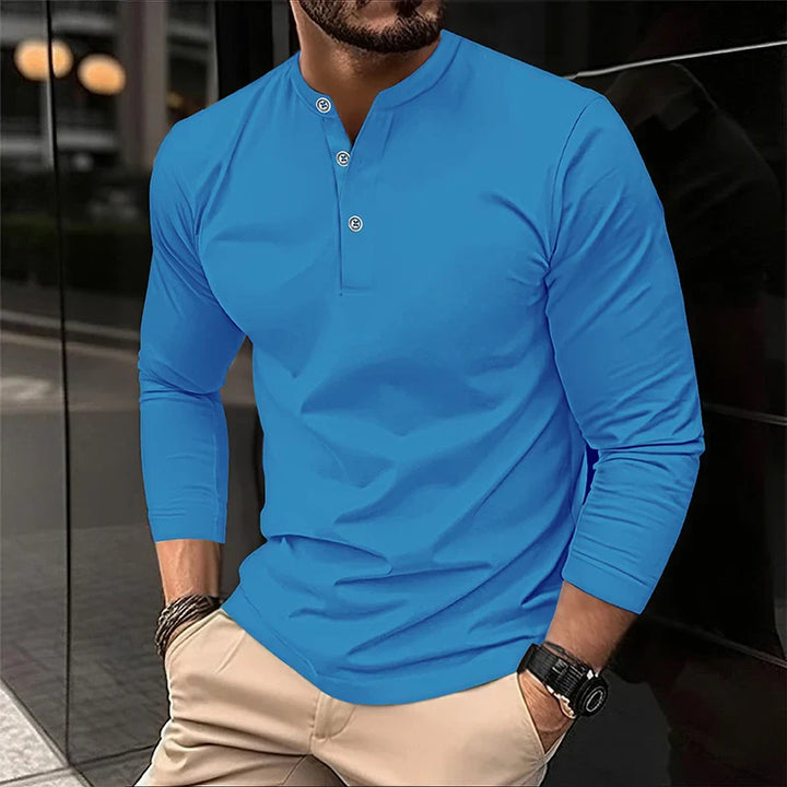 Alexander | Polo de manga larga transpirable para hombres